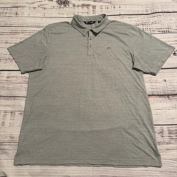 Travis Mathew Other - Travis Matthew Polo Grey Stretch Short Sleeve Golf Shirt Men's‎ Size 2XL